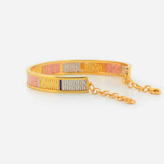 22K Gold Tri-Tone Bracelet
