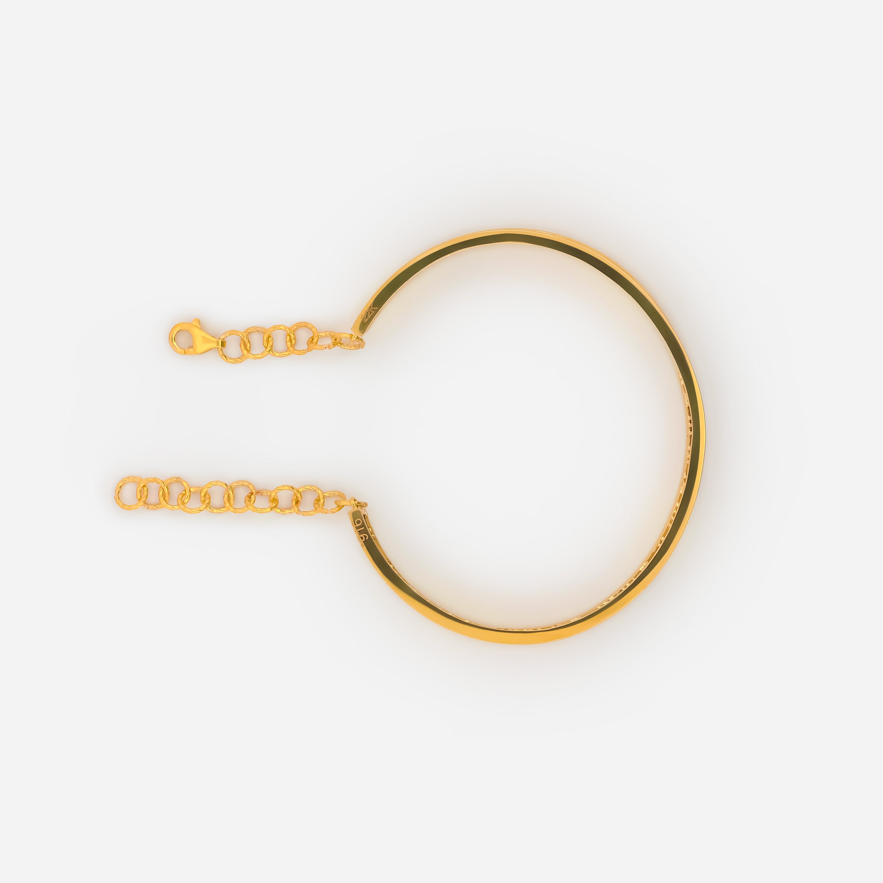 22K Gold Tri-Tone Bracelet