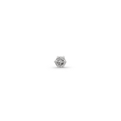 18K Gold Diamond Nose Pin