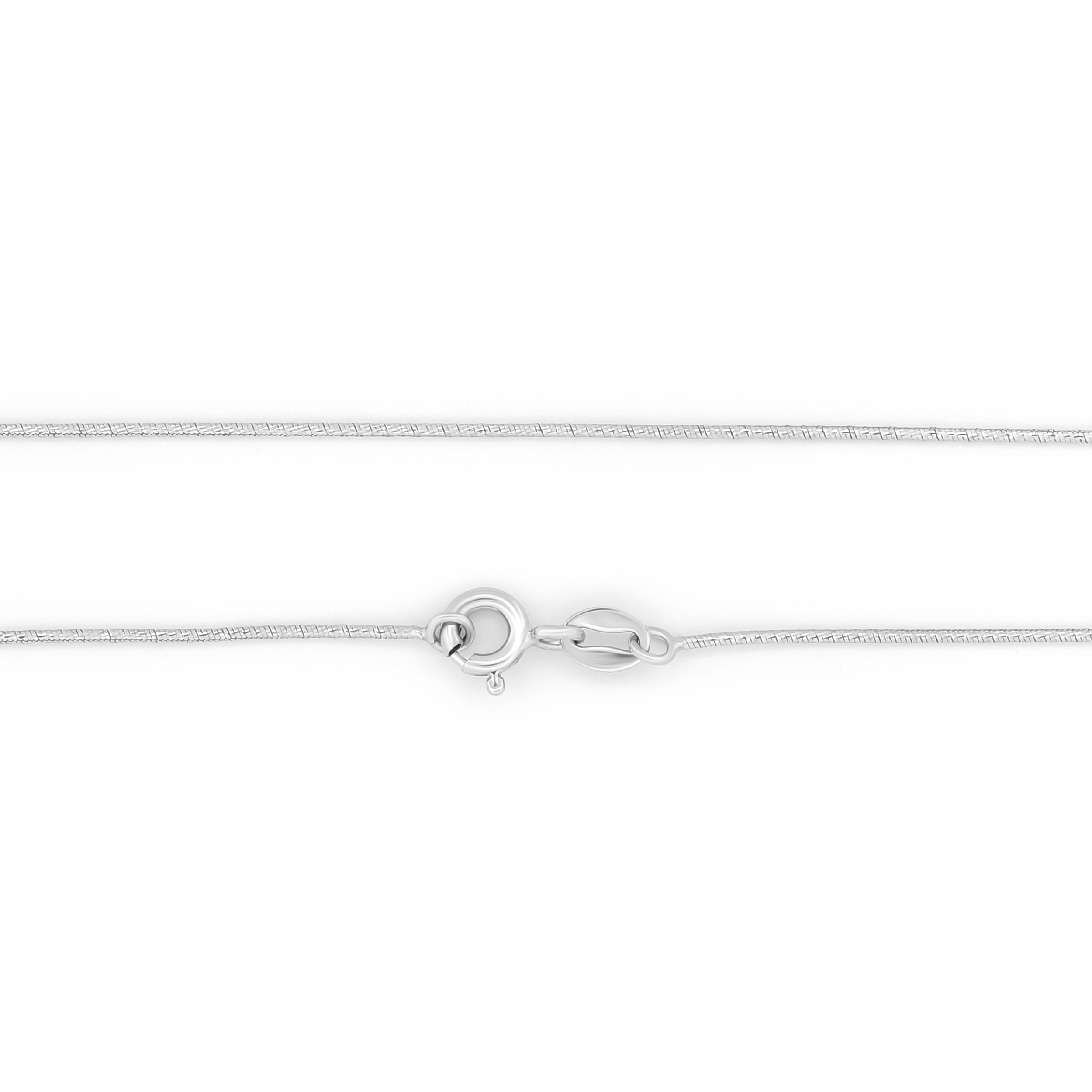 18K White Gold Snake Chain - 18"