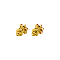 22K Gold Majestic Ruby Earrings