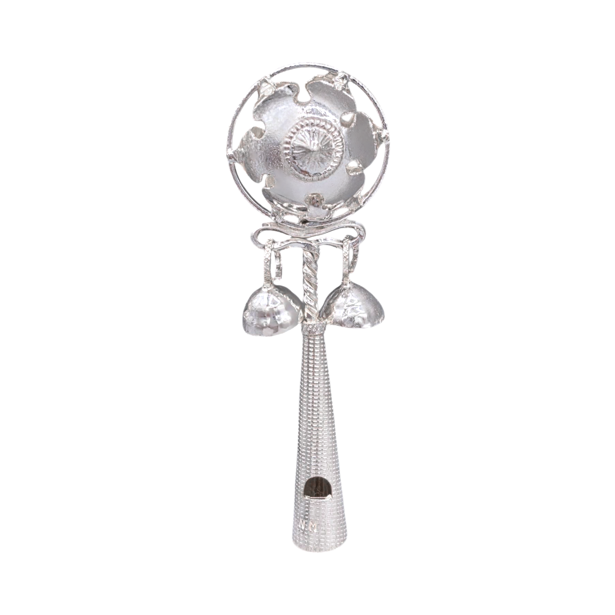 Silver Baby Toy Rattle