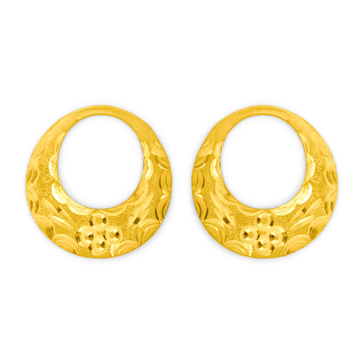 22K Gold Reversible Nattiyan Earrings