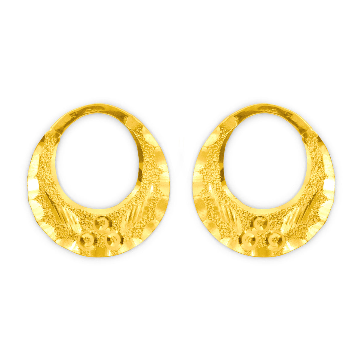 22K Gold Reversible Nattiyan Earrings