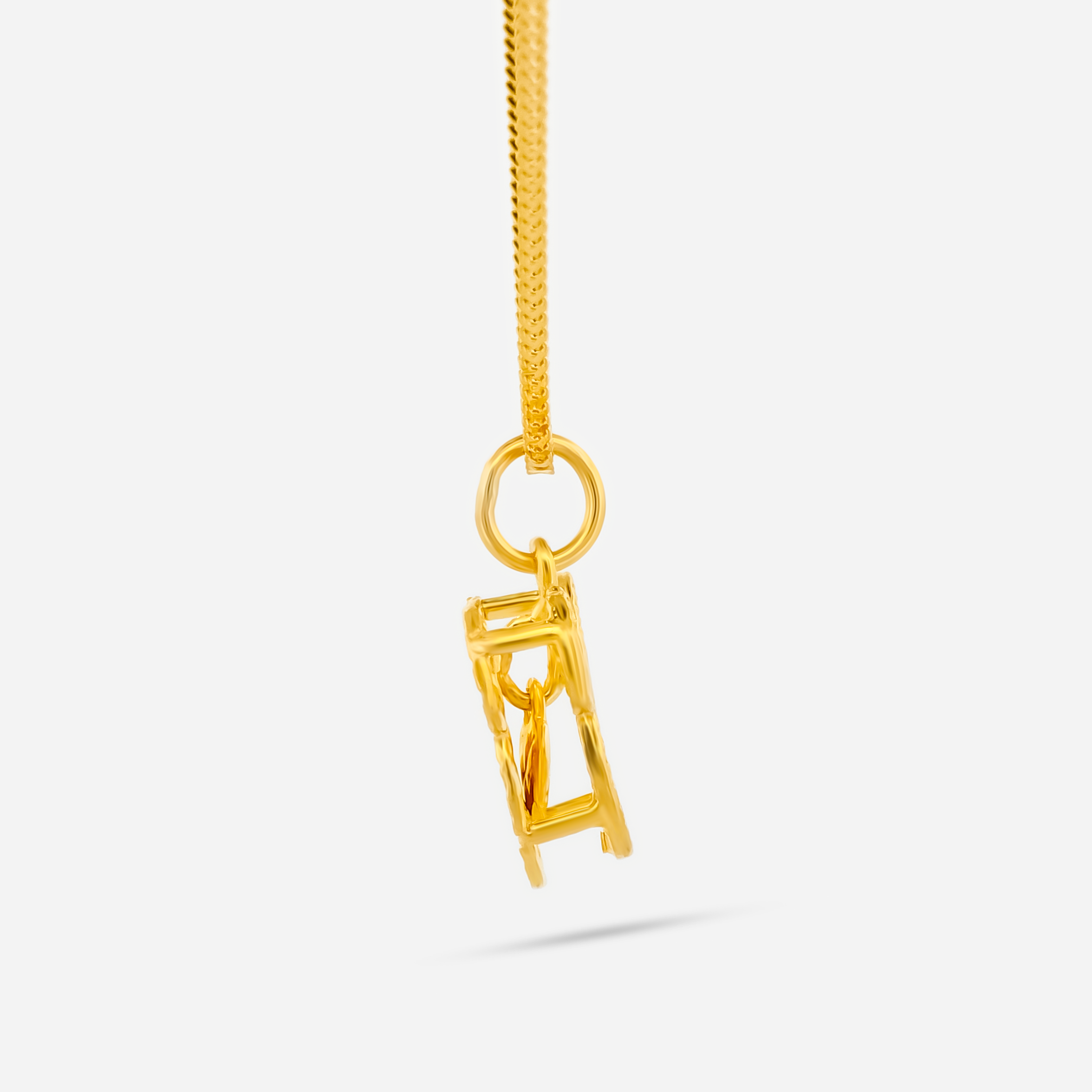22K Gold 3D Mickey Pendant