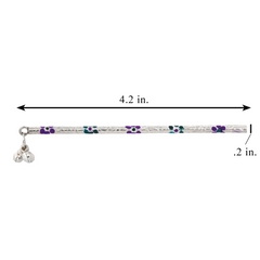 Silver Floral Flute