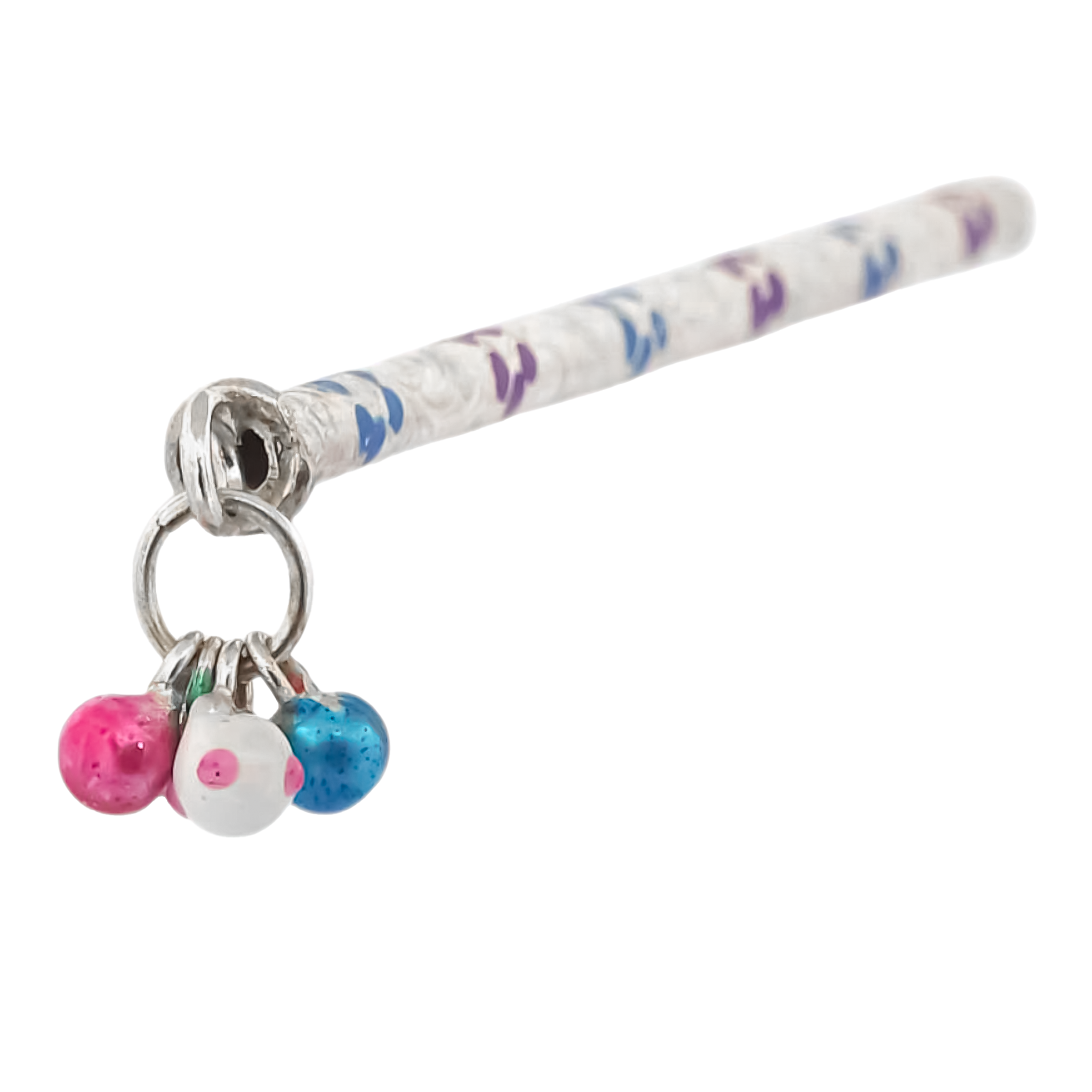 Silver Floral Flute