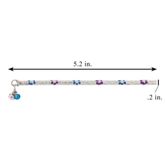 Silver Floral Flute