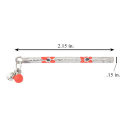 Silver Floral Flute