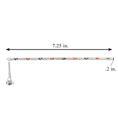 Silver Floral Flute