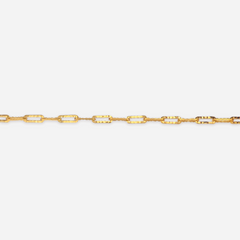 22k Gold Minimal Link Bracelet