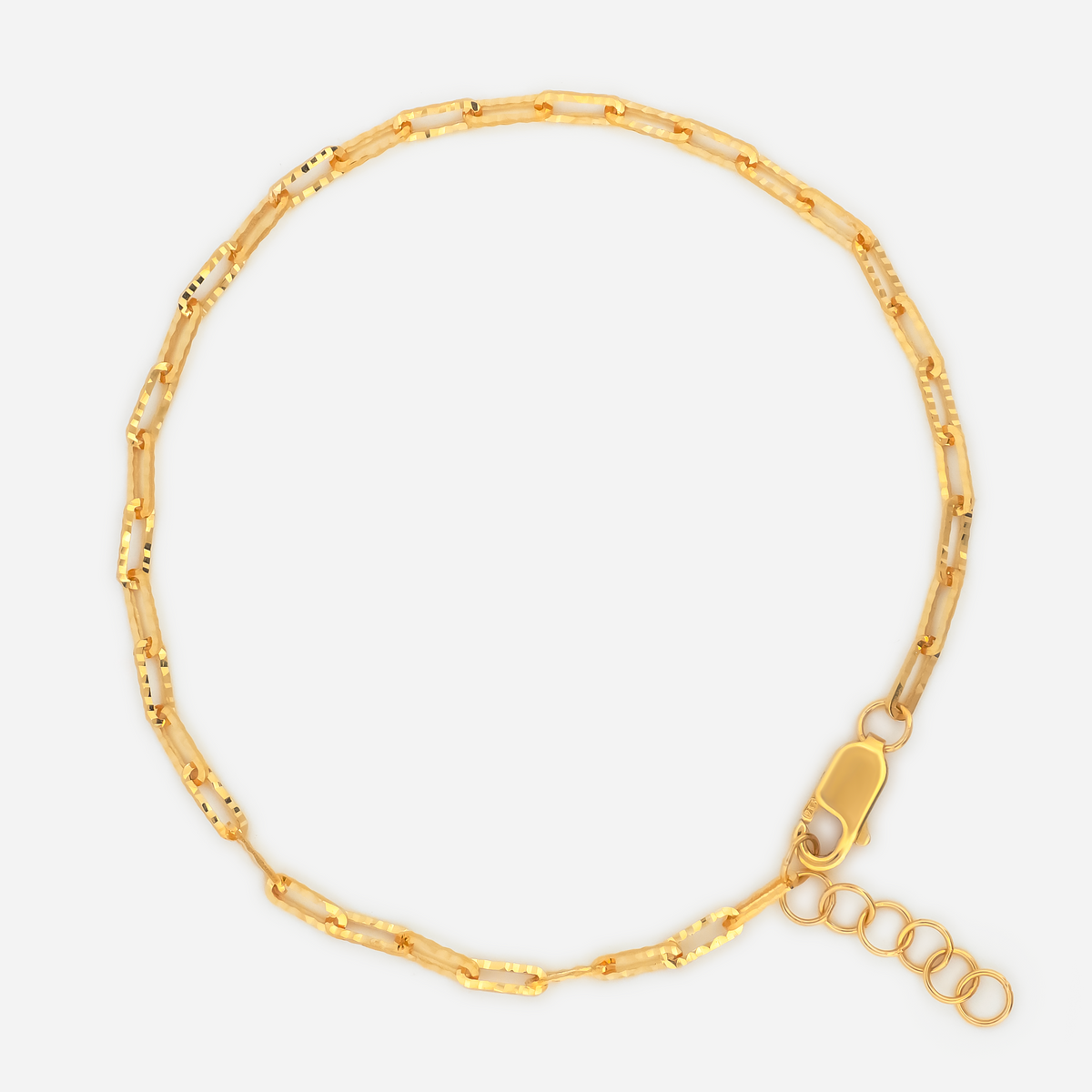 22k Gold Minimal Link Bracelet