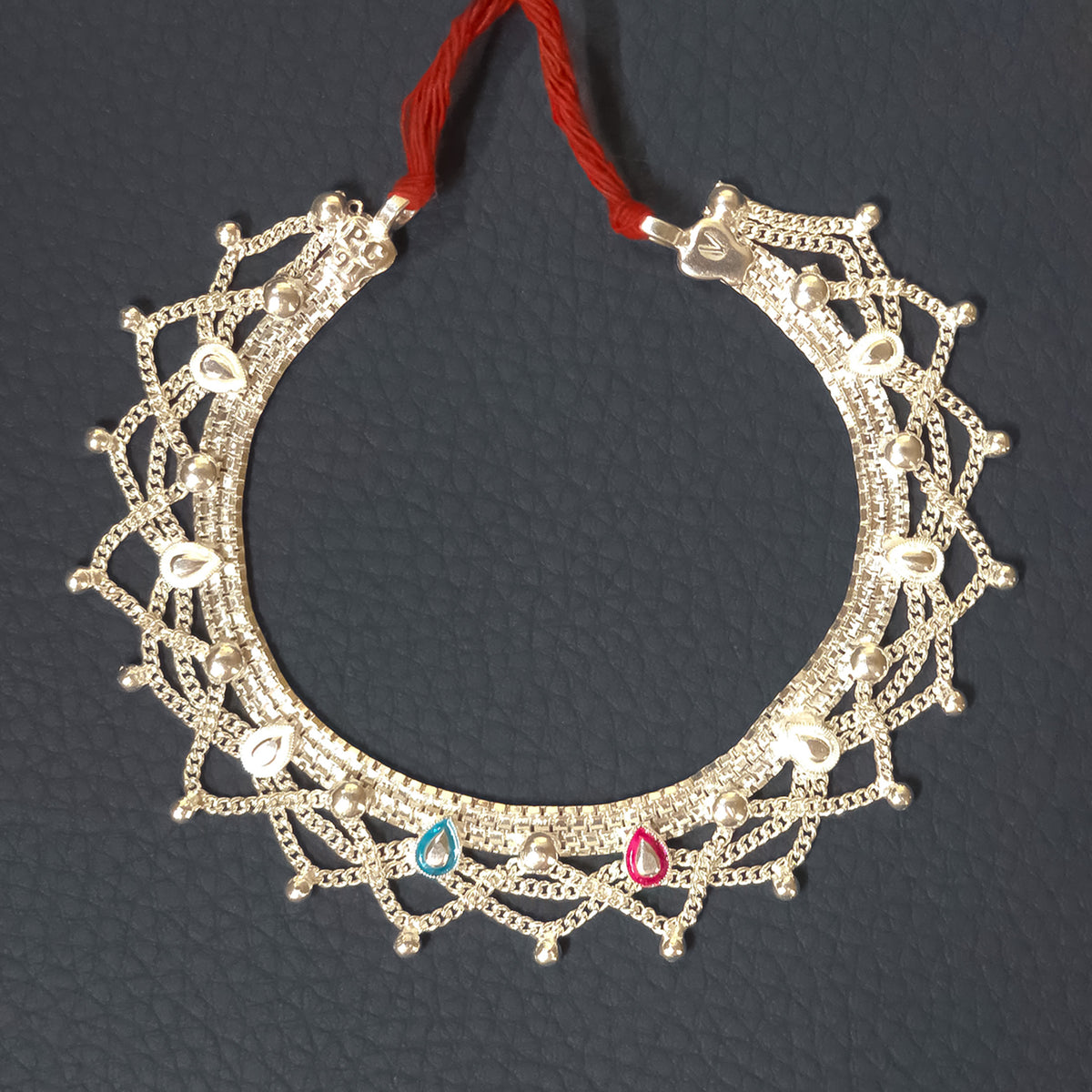 Silver Krishna Idol Waist Belt