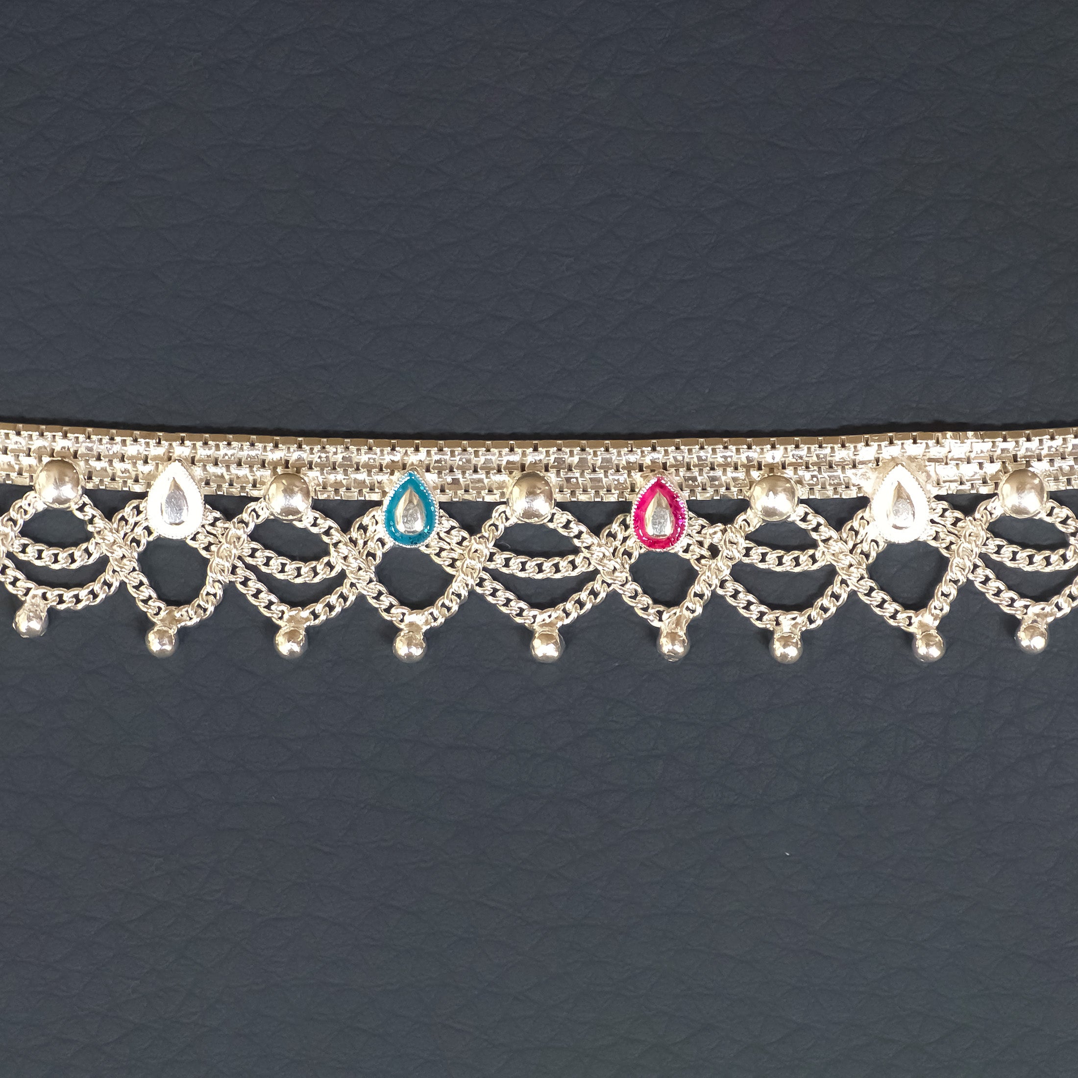 Silver Krishna Idol Waist Belt