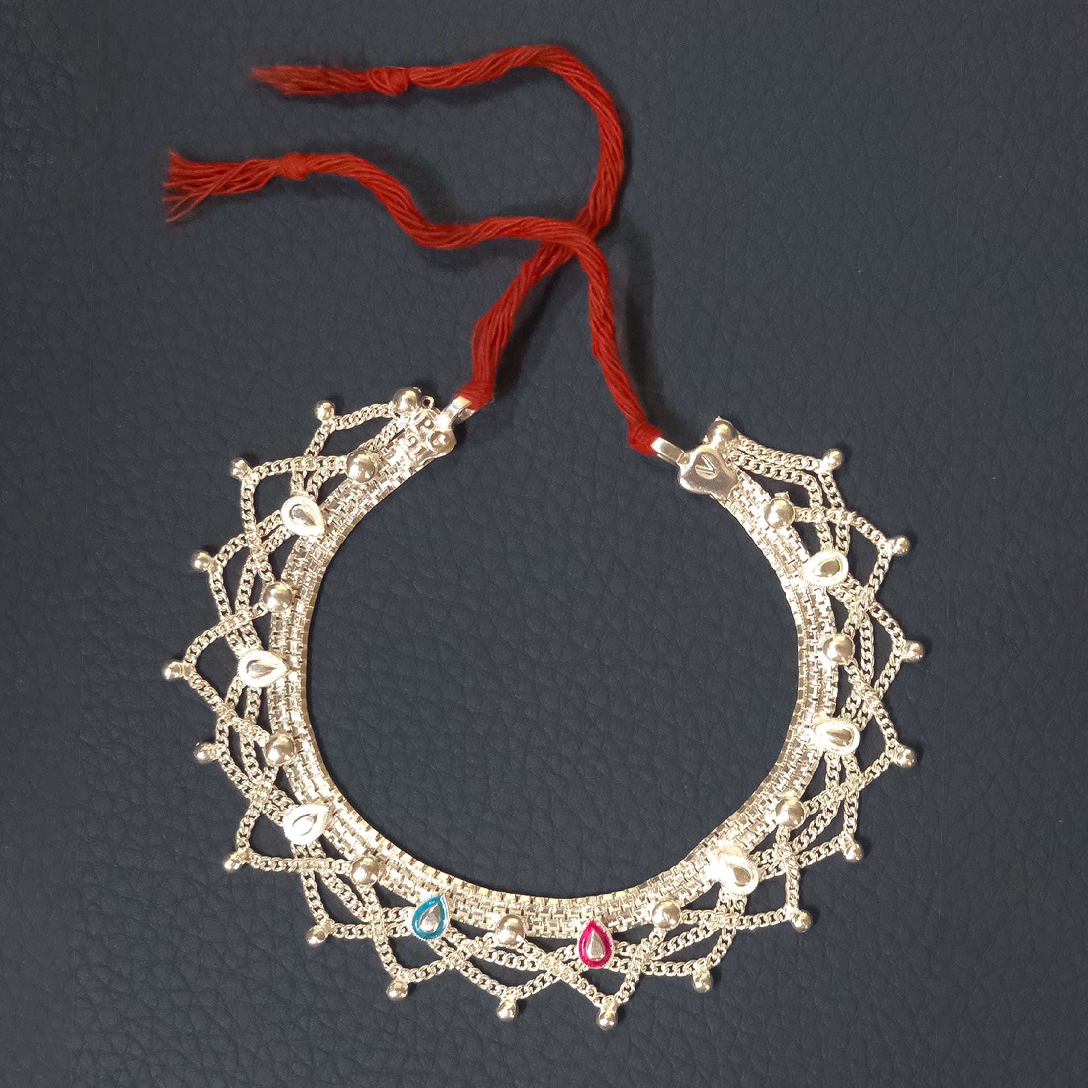 Silver Krishna Idol Waist Belt