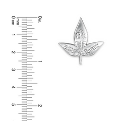 Silver “Om Namah Shivaya” Bilva Leaf for Shiva Pooja
