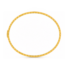 22K Gold Thin Bangle Bracelet