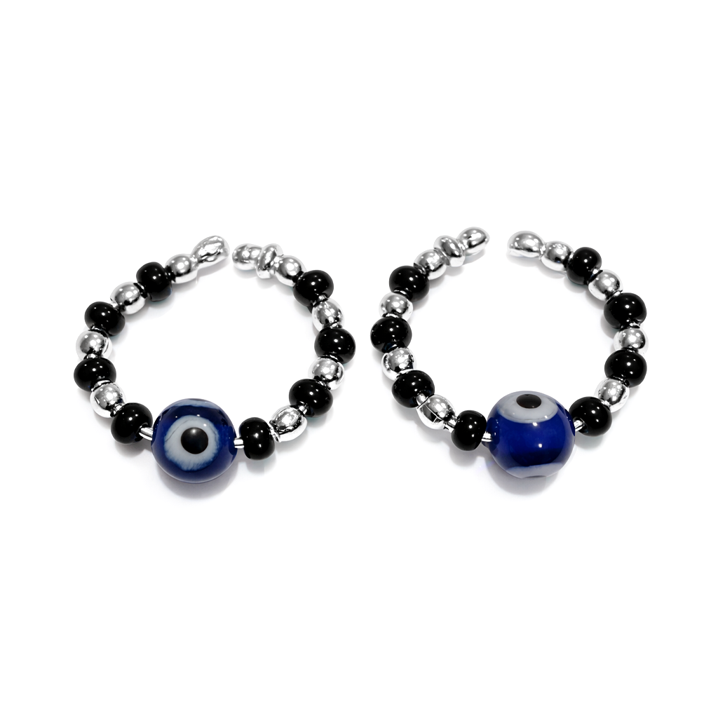 Silver Evil Eye Bracelet for Krishna Murti