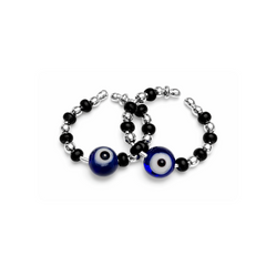 Silver Evil Eye Bracelet for Krishna Murti