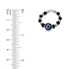 Silver Evil Eye Bracelet for Krishna Murti