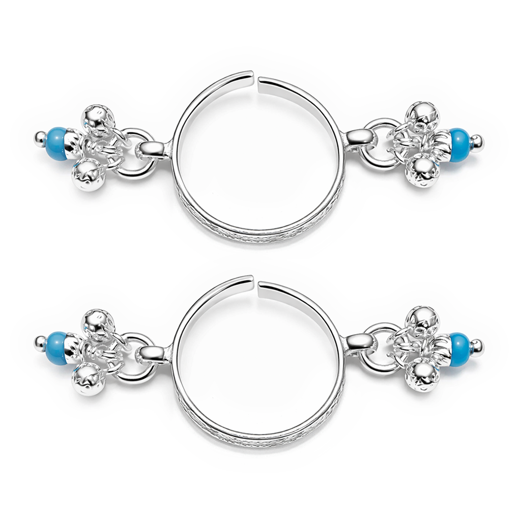 Silver Blue Drop Bracelet for Krishna Murti