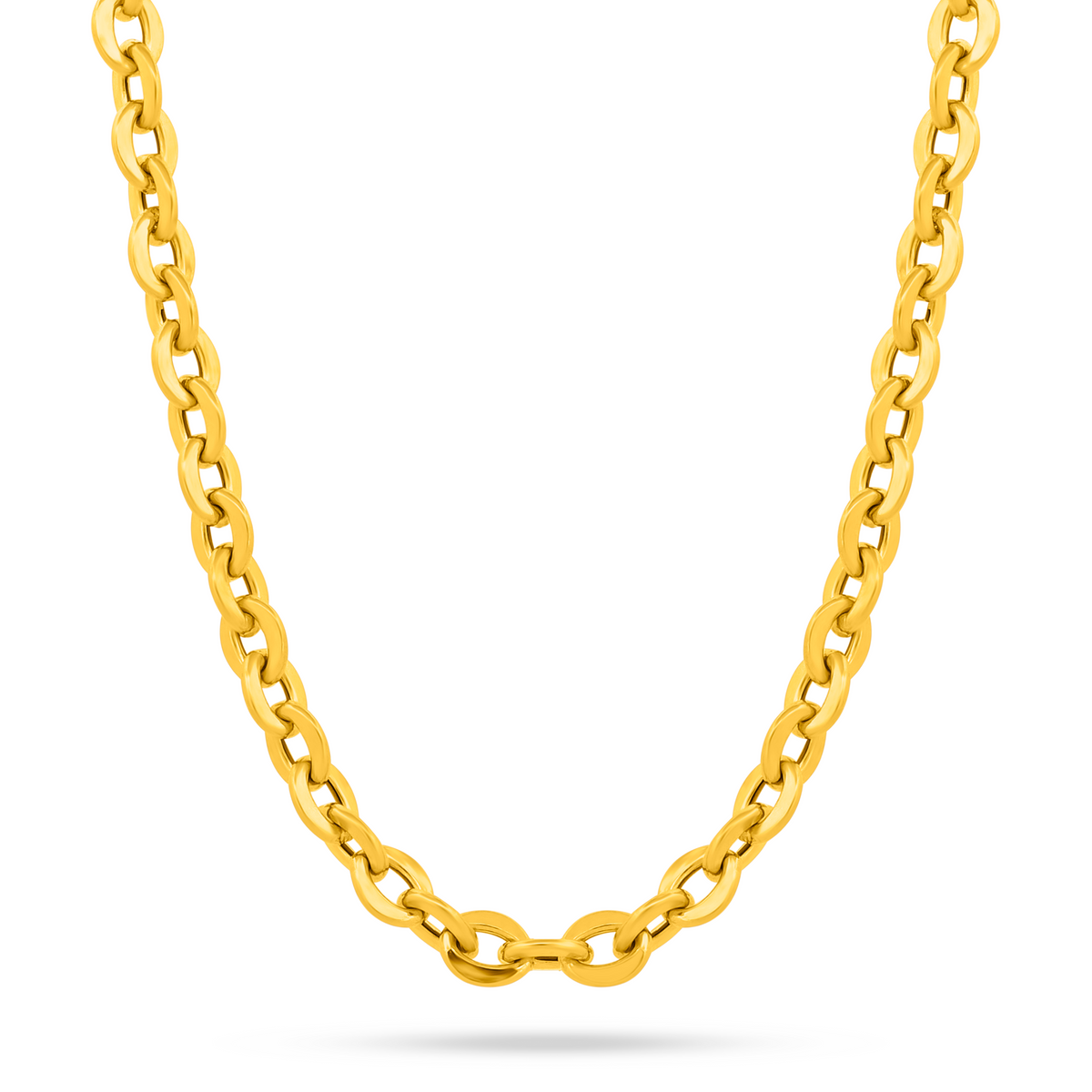 22K Gold Classic Link Chain - 18"
