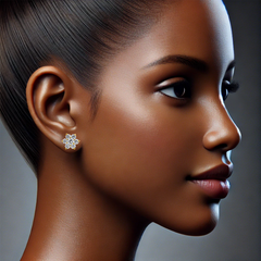 22K Gold  Blooming Brilliance Earrings