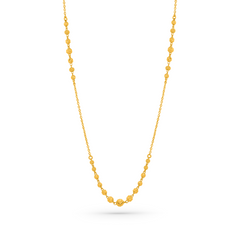 22K Gold  Classic Beaded Necklace