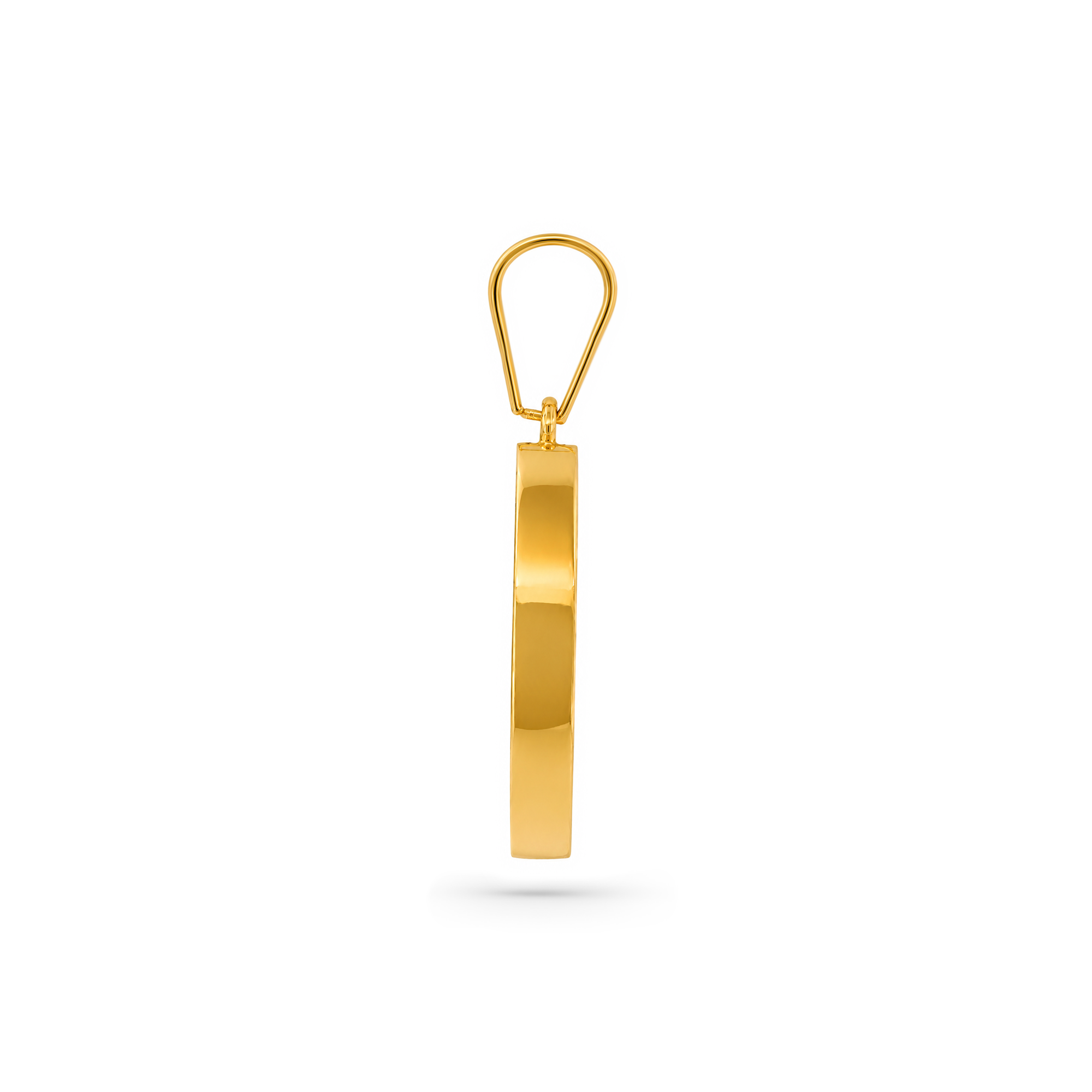 22K Gold Halo Pendant with Earrings Set