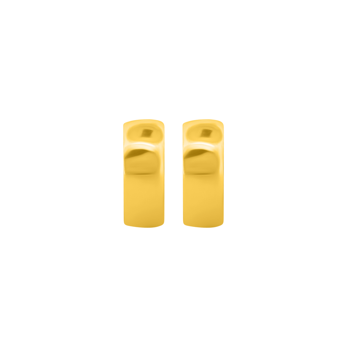 22K Gold Huggies Earrings