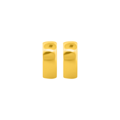 22K Gold Huggies Earrings