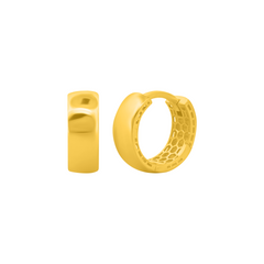 22K Gold Huggies Earrings