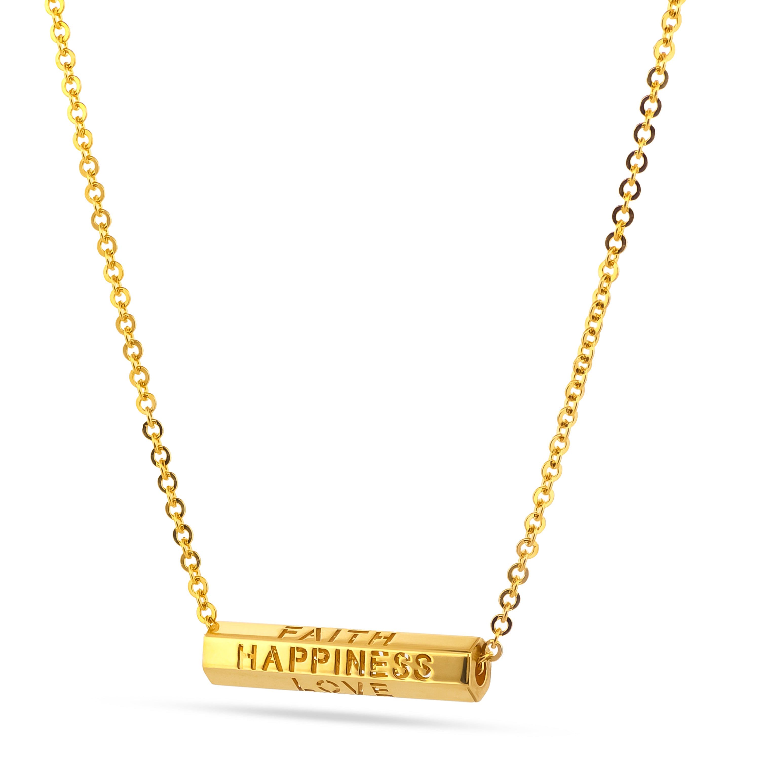 22K Gold Rotating Charm Necklace