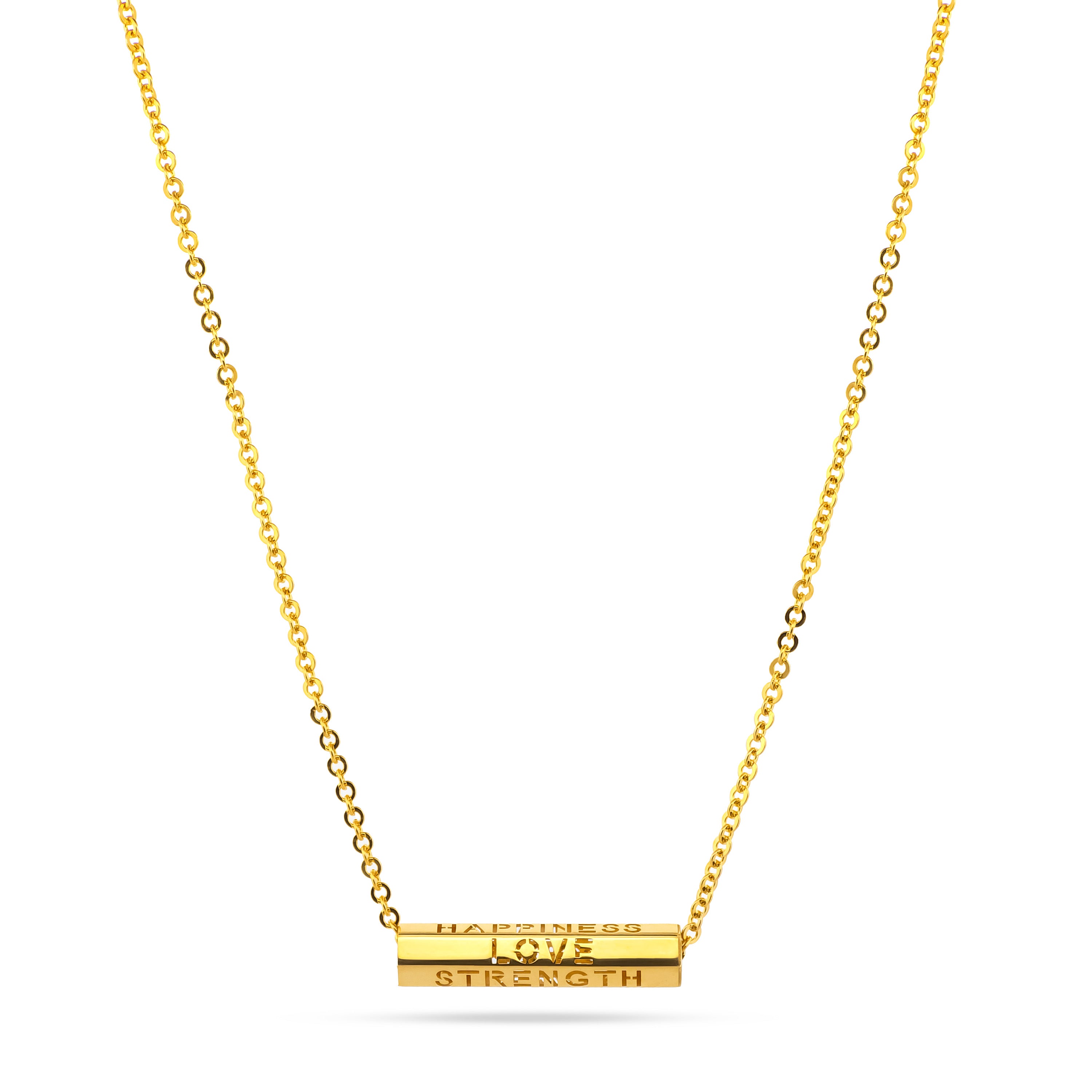 22K Gold Rotating Charm Necklace