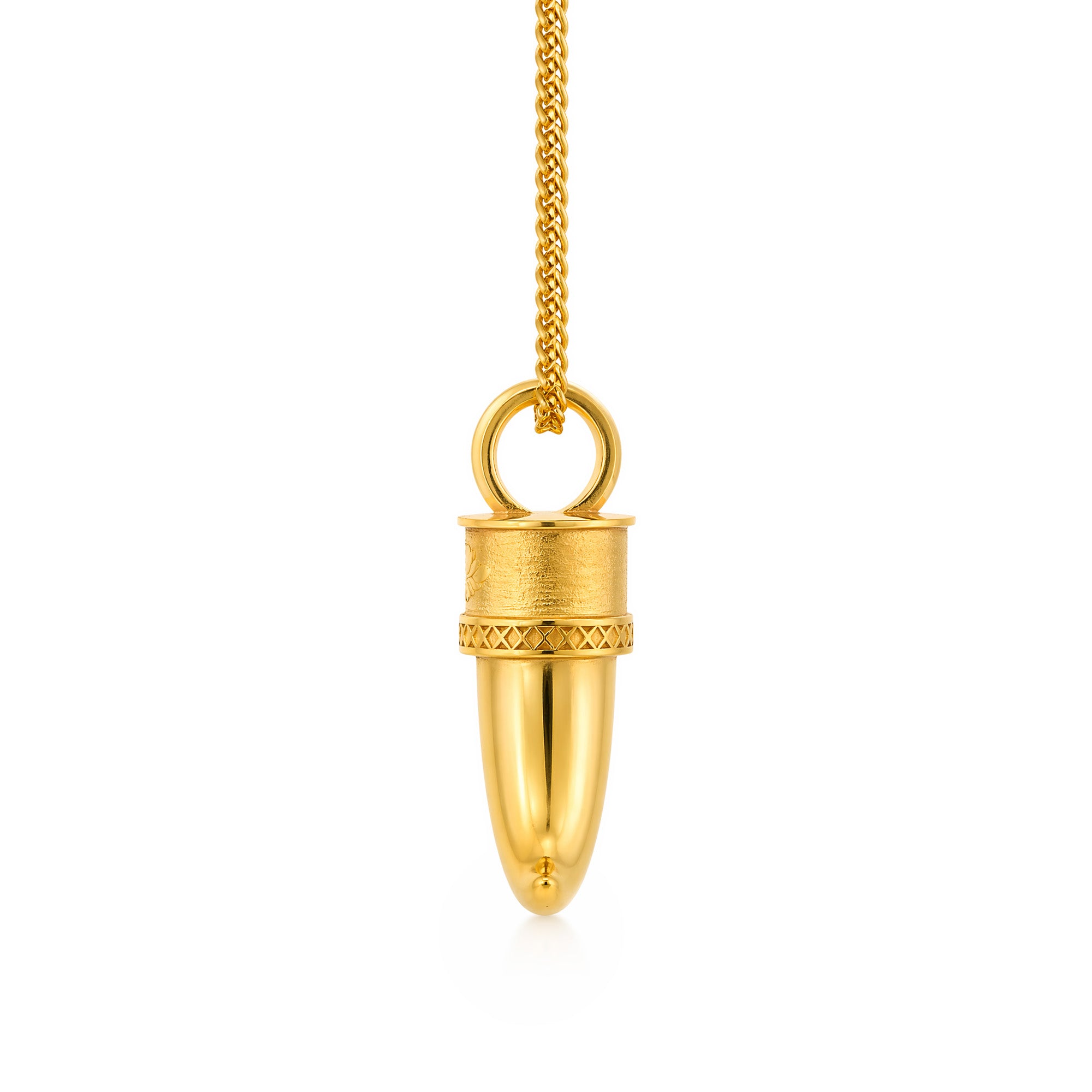 22K Gold Tiger Tooth Pendant