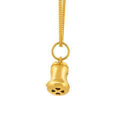 22K Gold Baby Milk Bottle Pendant