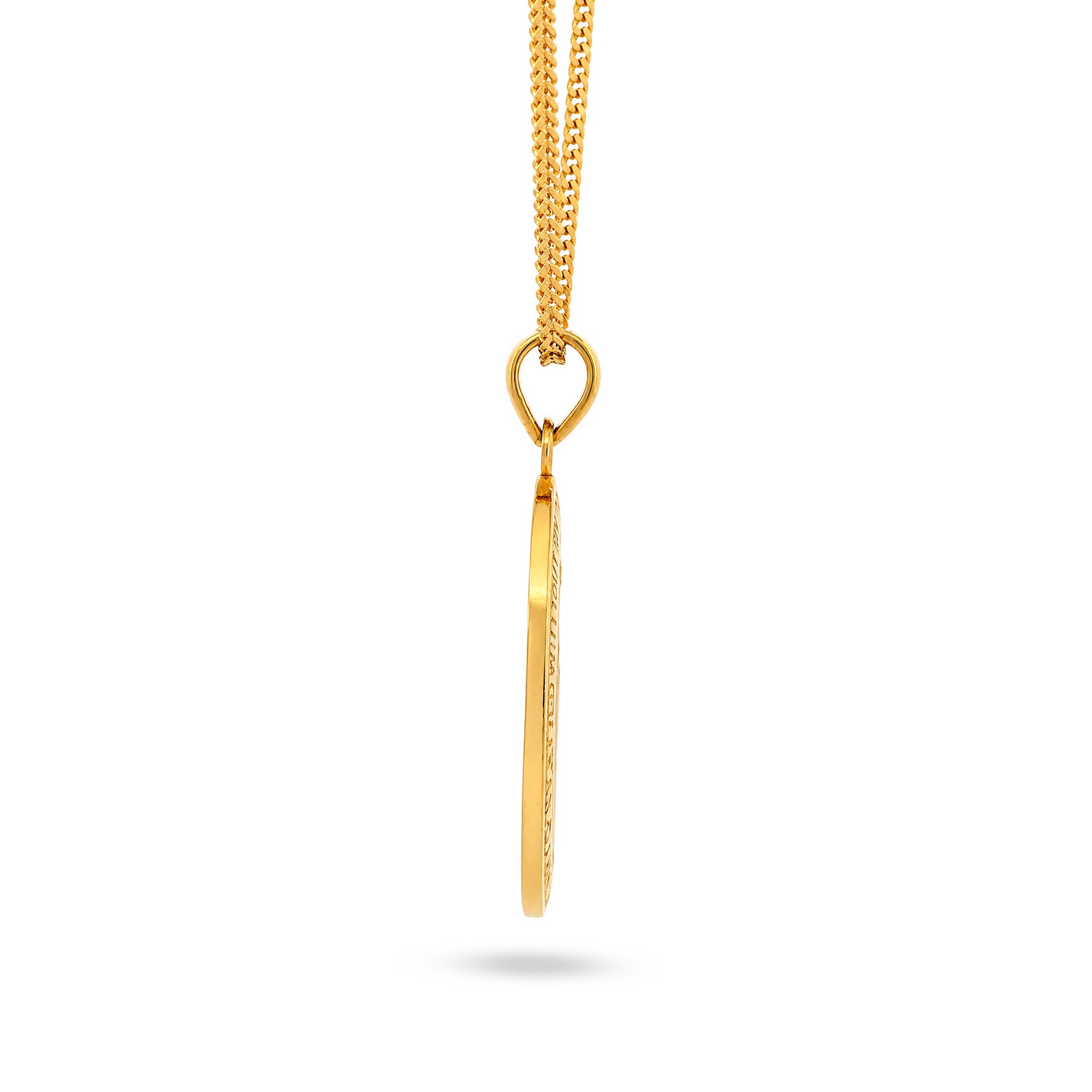 22K Gold Virgin Mary Pendant