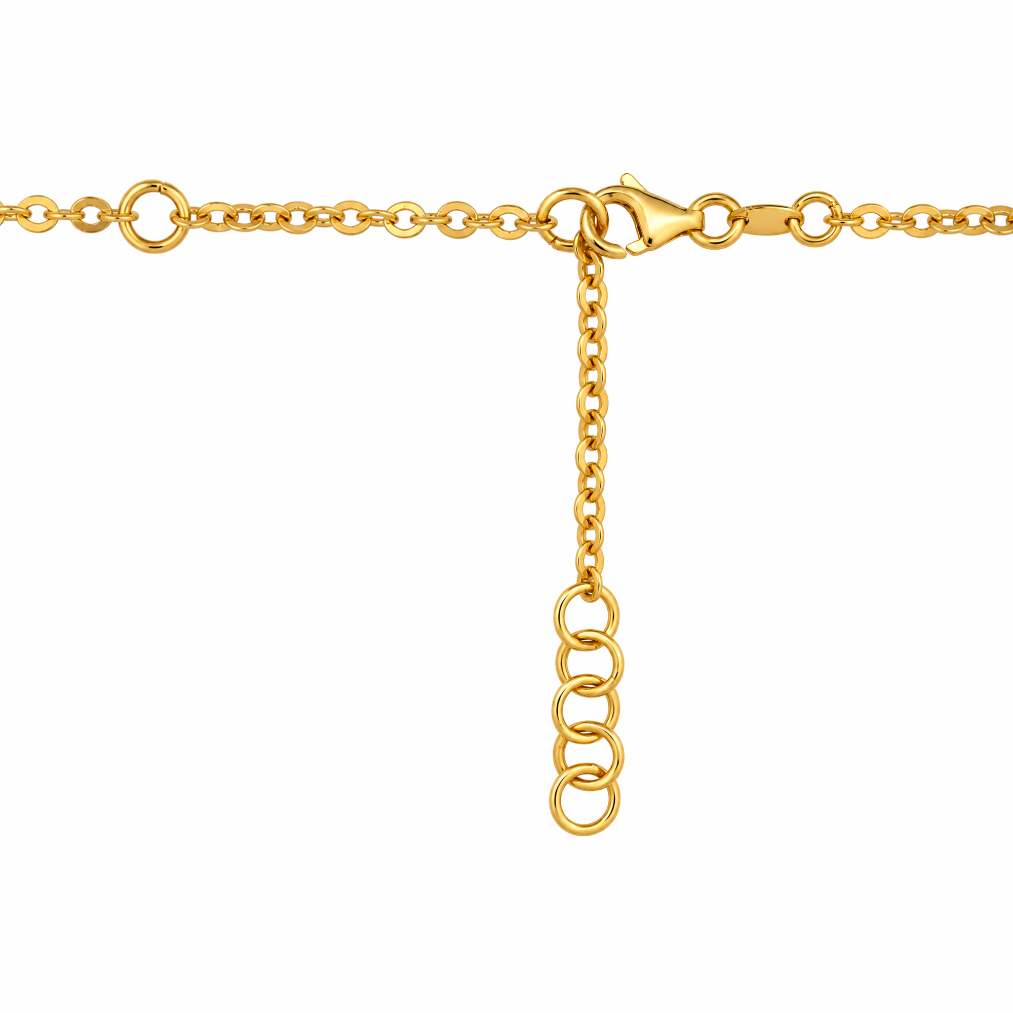 22K Gold Black Clover Necklace & Earrings Set