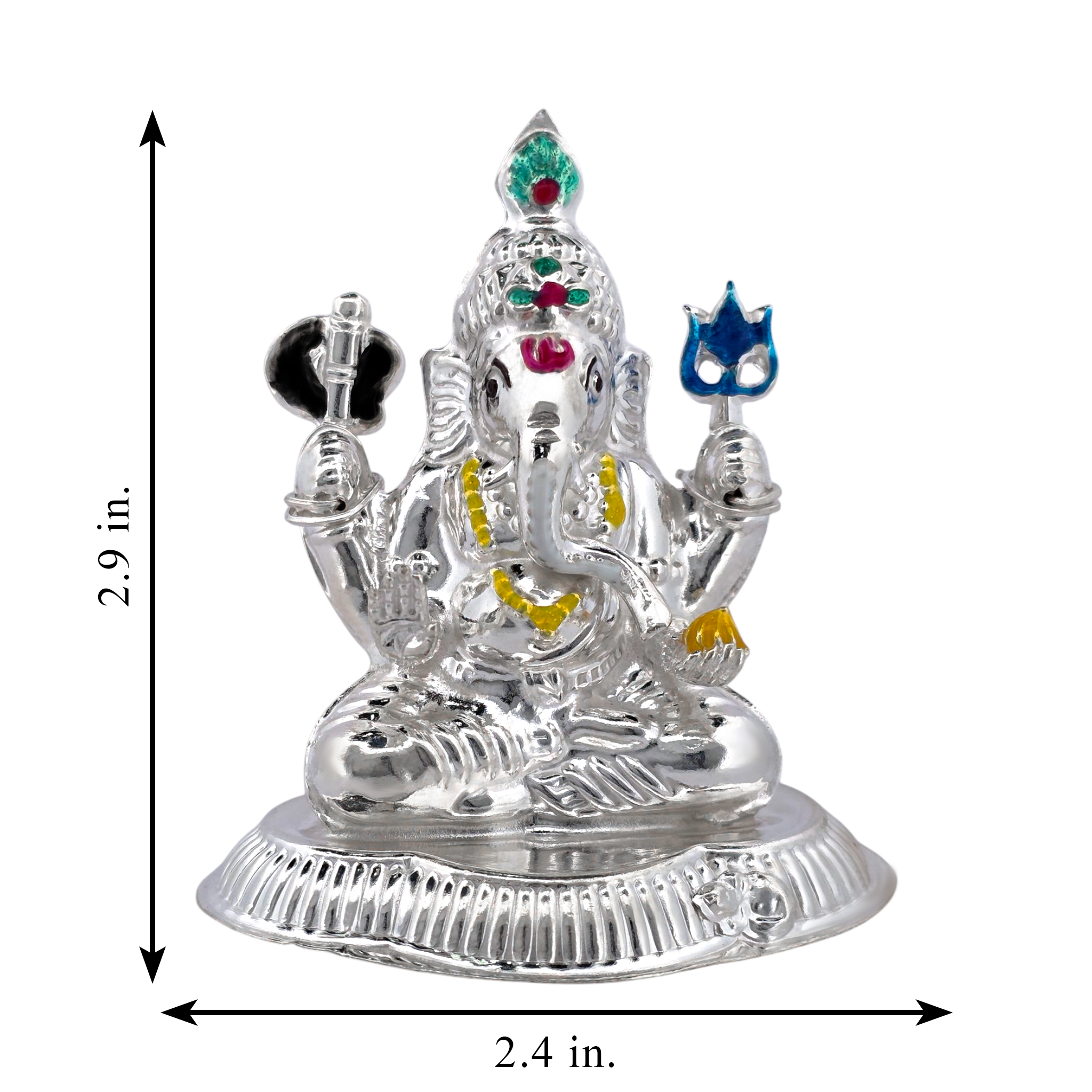 Silver Lord Ganesha Idol