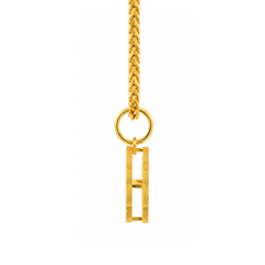 22K Gold Floral Medallion Pendant