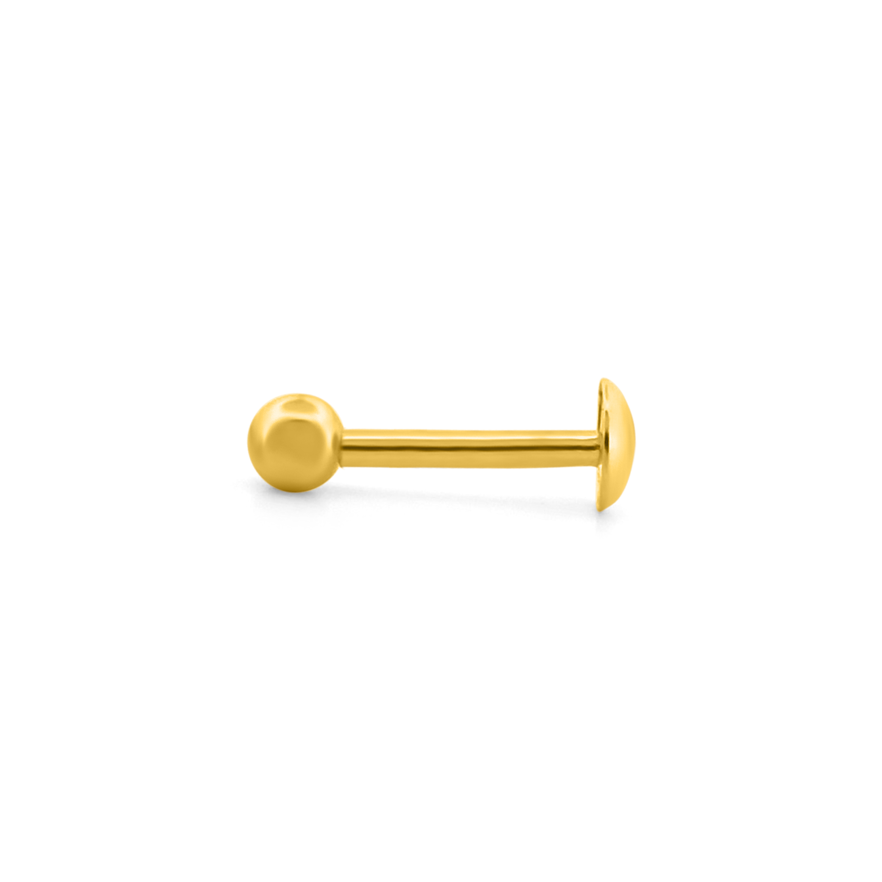 22K Gold Bead Nose Pin