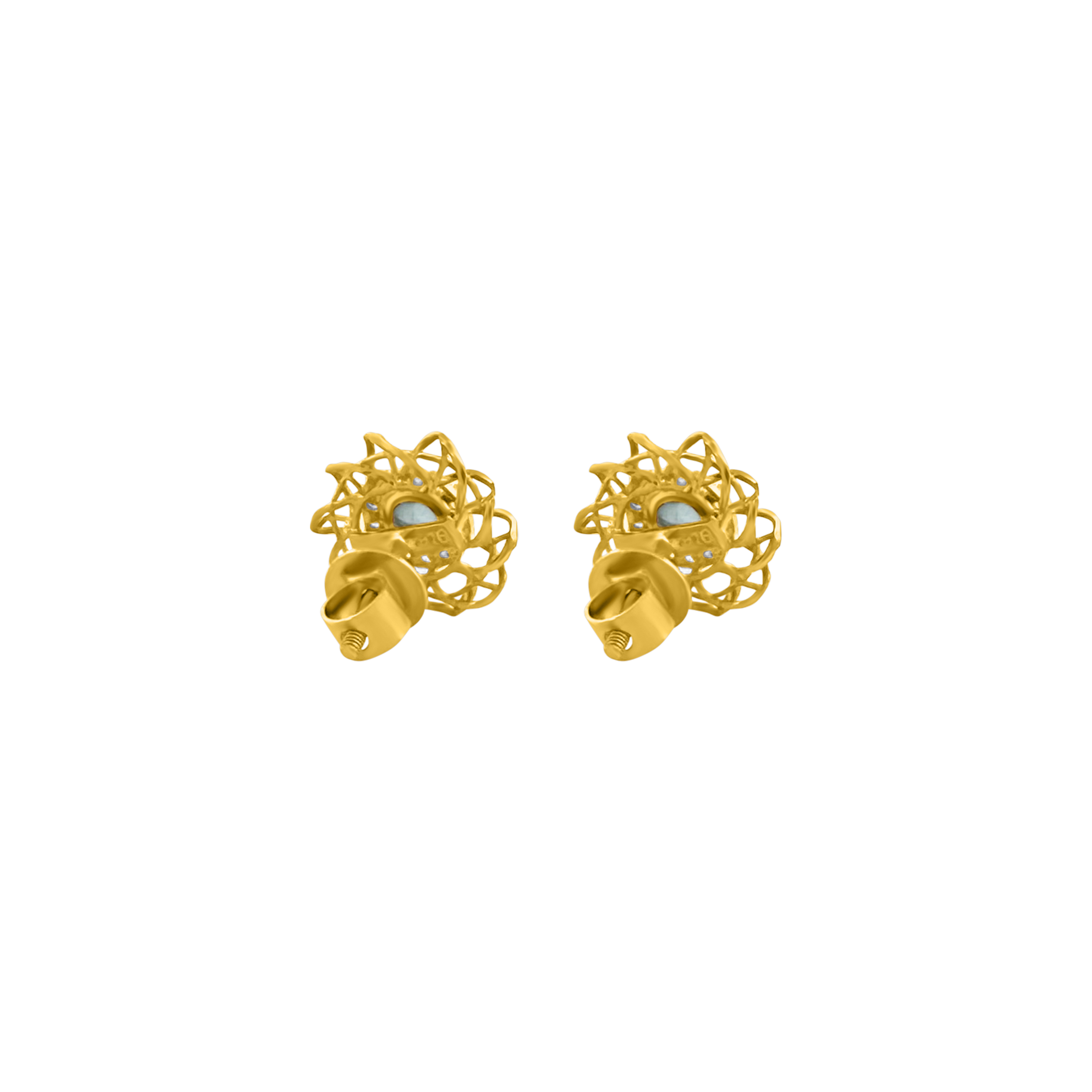 22K Gold Celestial Earrings