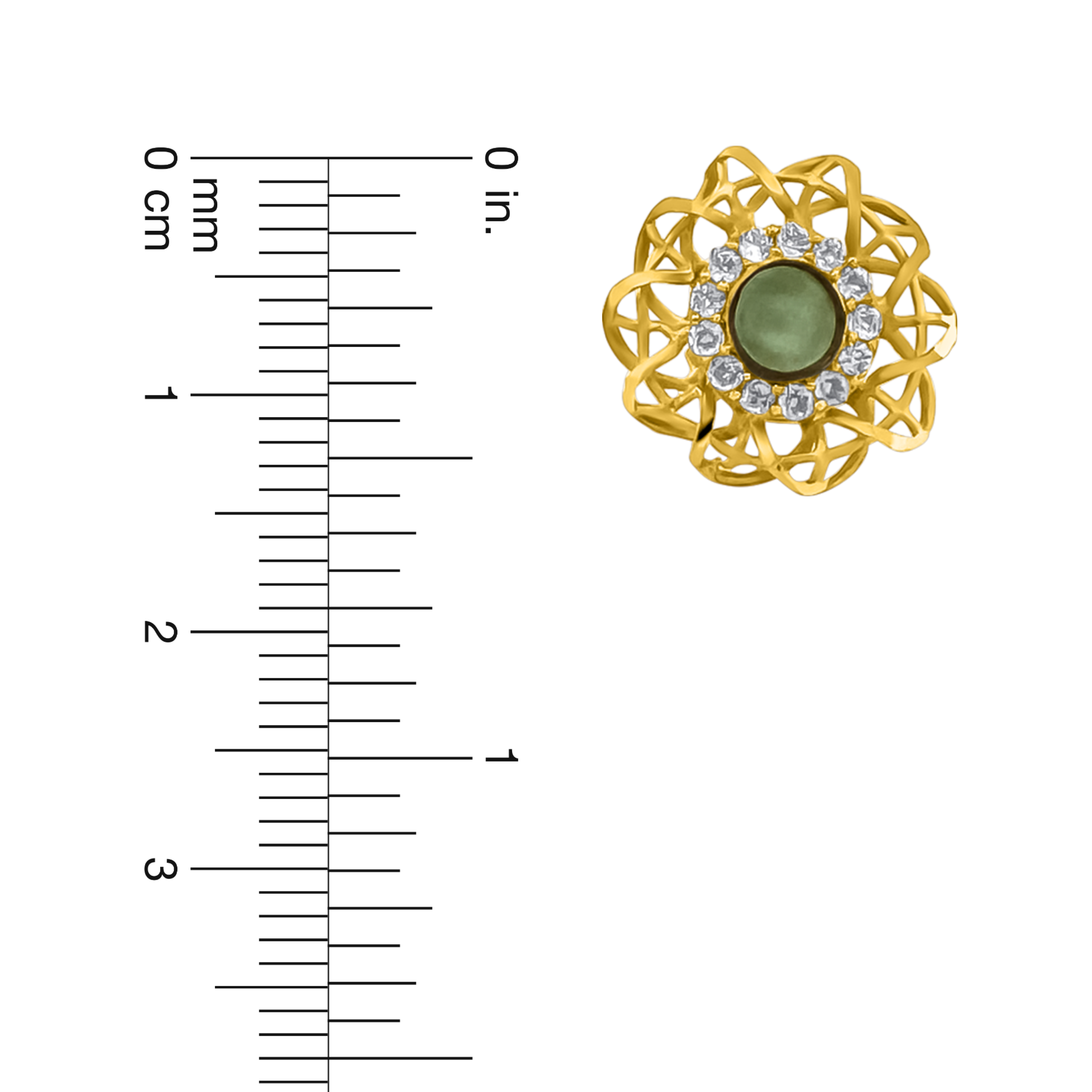 22K Gold Celestial Earrings