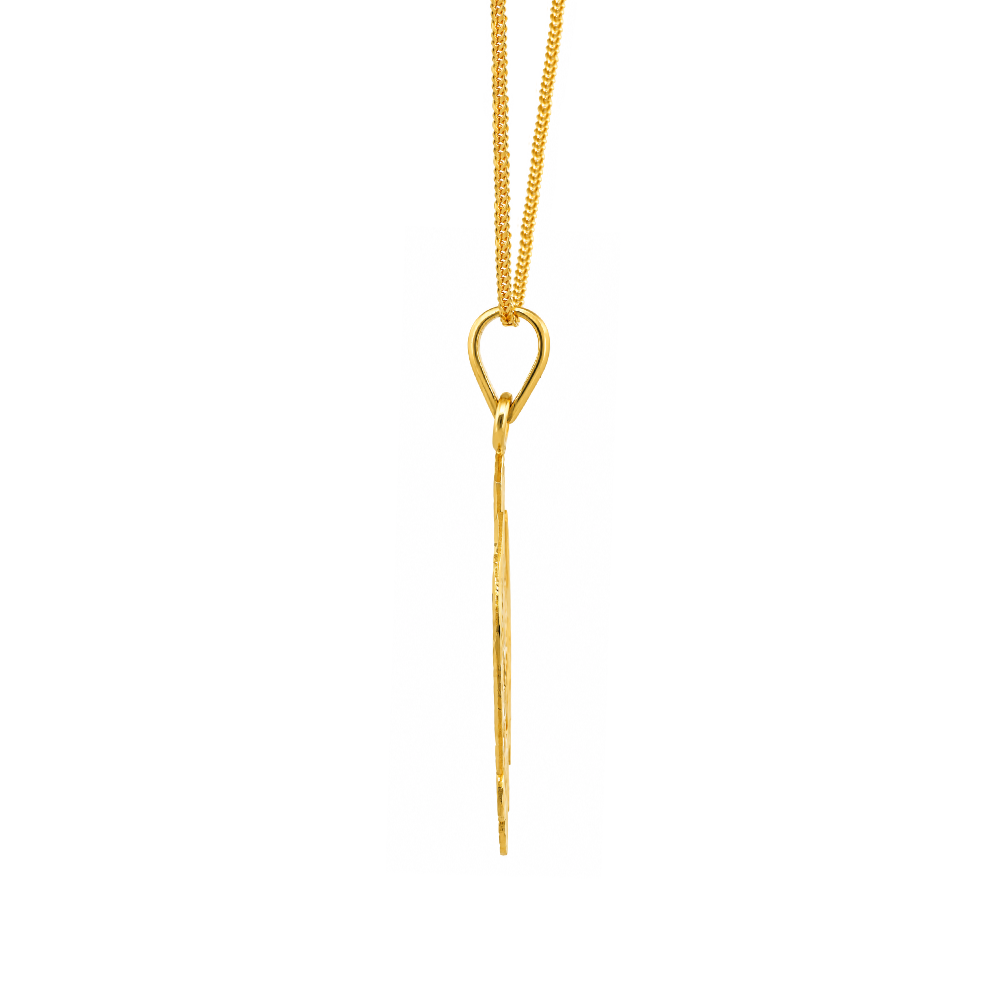 22K Gold Khanda Emblem Pendant