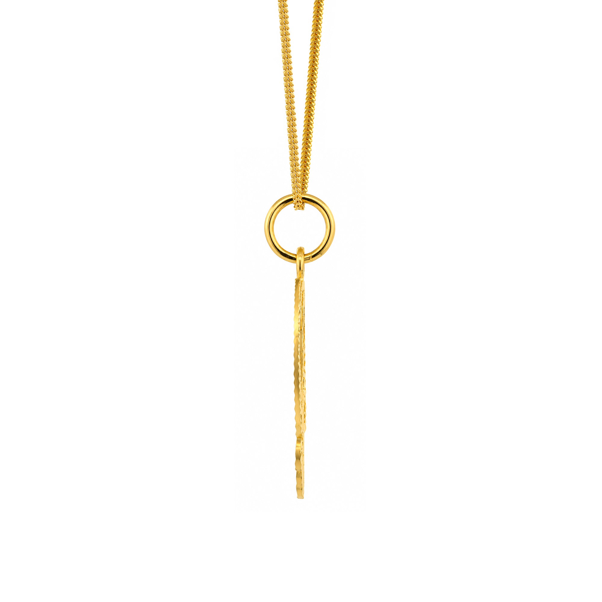 22K Gold Khanda Sunburst Pendant