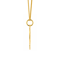 22K Gold Khanda Sunburst Pendant