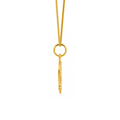 22K Gold Khanda Sunburst Pendant