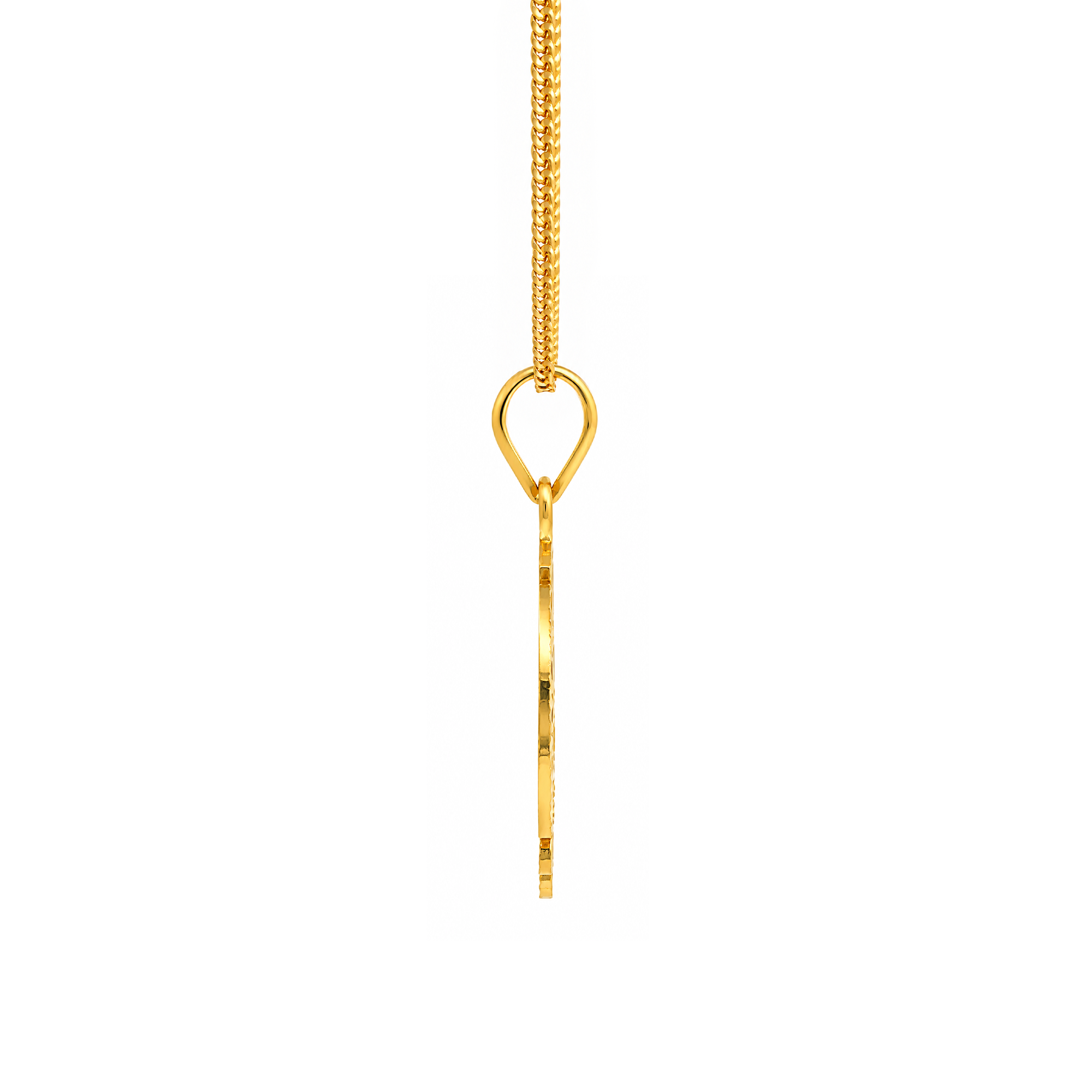 22K Gold Khanda Double Side Pendant