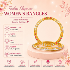 22K Gold Poplai Bangles