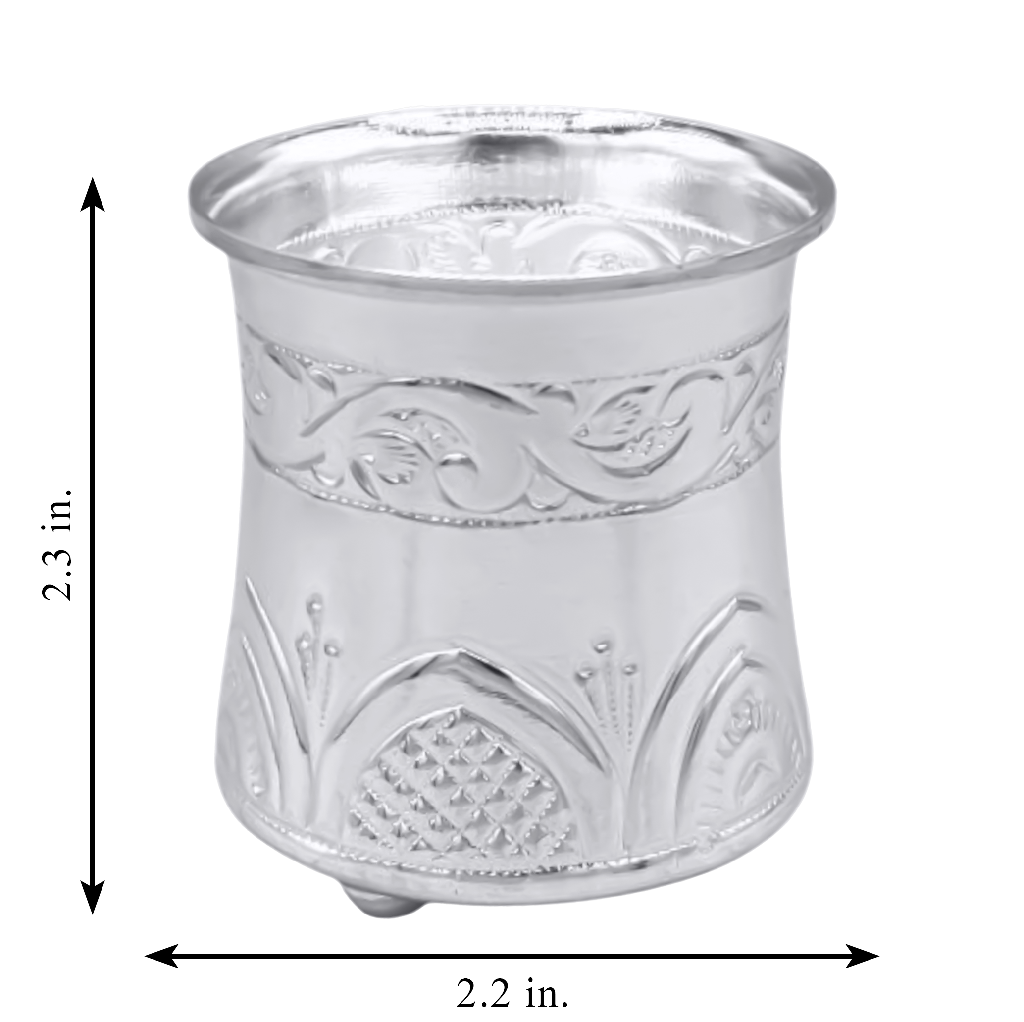 Silver Engraved Panchpatra